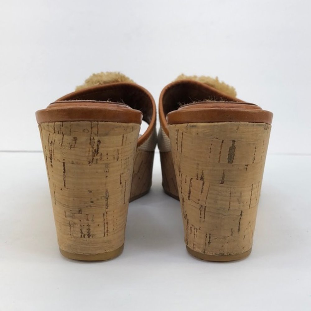 Coach Jazmin Cork Wedge 3” Heels, Size 9 - Picture 5 of 8